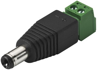 Mains voltage: Plugs and inline jacks, Low-voltage connector, 5.5/2.1 mm T-521PST