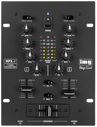 Mixers: DJ mixers, Stereo DJ mixer MPX-1/BK