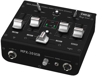 Tables de mixage et mixeurs: Tables de mixage DJ, Table de mixage stéréo DJ 3 canaux MPX-20USB