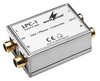 Signal optimisers: Splitters and transformers, ine/phono adapter LPC-1