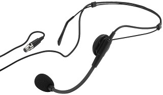 Wireless microphones, Electret headband microphone HSE-80