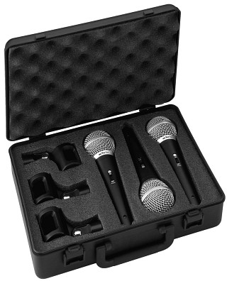 Vocal microphones, Dynamic microphone set, for vocals DM-3SET