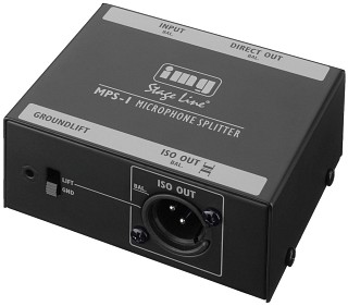Signal optimisers: Splitters and transformers, Microphone splitter MPS-1