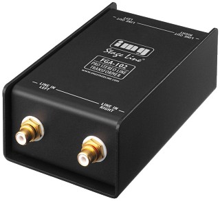 Signal optimisers: Splitters and transformers, Professional stereo line transformer FGA-102
