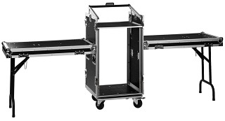 Transporte y almacenamiento:Cajas de 19 pulgadas, Rack profesional con ruedas para aparatos de 482 mm (19