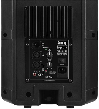 PA-Lautsprecher aktiv: 8 Zoll, Aktive DJ- und Power-Lautsprecherbox, 130 WMAX, 75 WRMS, PAK-108MK2