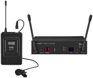 Wireless microphones: Transmitters and receivers, Multifrequency microphone system TXS-636SET