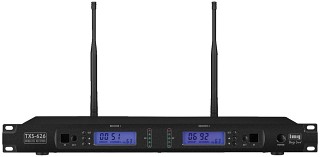Wireless microphones: Transmitters and receivers, 2-channel multifrequency receiver unit TXS-626