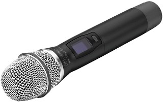 Microfoni senza fili: Trasmettitore e ricevitore, Microfono a mano con trasmettitore integrato a multifrequenza, 1,8 GHz TXS-1800HT