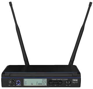 Microfoni senza fili: Trasmettitore e ricevitore, Ricevitore UHF-PLL diversity a 1 canale con tecnologia REMOSET, TXS-855