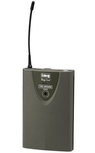 Microfoni senza fili: Trasmettitore e ricevitore, Trasmettitore multifrequenza tascabile TXS-895HSE
