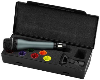 Wireless microphones: Transmitters and receivers, Hand-held microphone with integrated multifrequency transmitter TXS-895HT