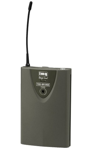 Wireless microphones: Transmitters and receivers, Multifrequency pocket transmitter TXS-891HSE