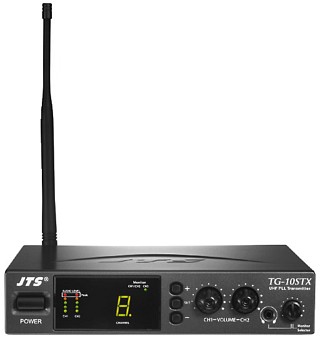 Sistemas de visitas guiadas y de conferencias , Emisor inalámbrico PLL de 16 canales TG-10STX/1