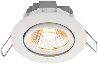 Accessories, Flush-mounted LED spotlights, round and convex, 5 W LDSC-755W/WWS