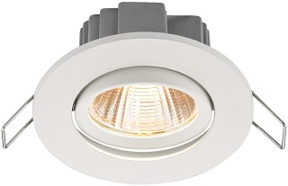 Accessoires, Spot LED encastré, rond et plat, 5 W LDSR-755W/WWS