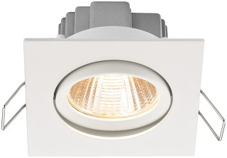 Accesorios Iluminación, Focos LED de montaje empotrado, cuadrados, 5 W LDSQ-755W/WWS