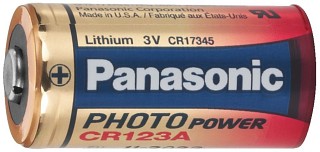 Rechargeable batteries and batteries, Lithium battery CR-123