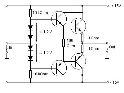 Emitterfolger, komplemantär